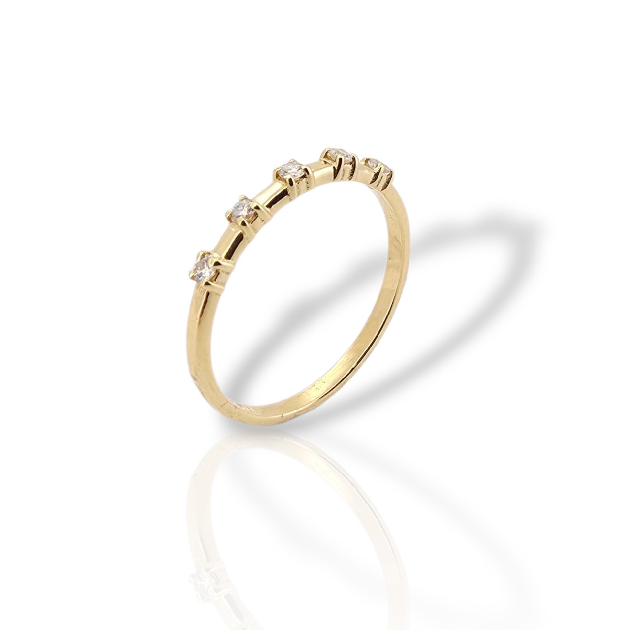 Δαχτυλίδι σειρέ απο χρυσό 18κ με διαμάντια (code H008250)